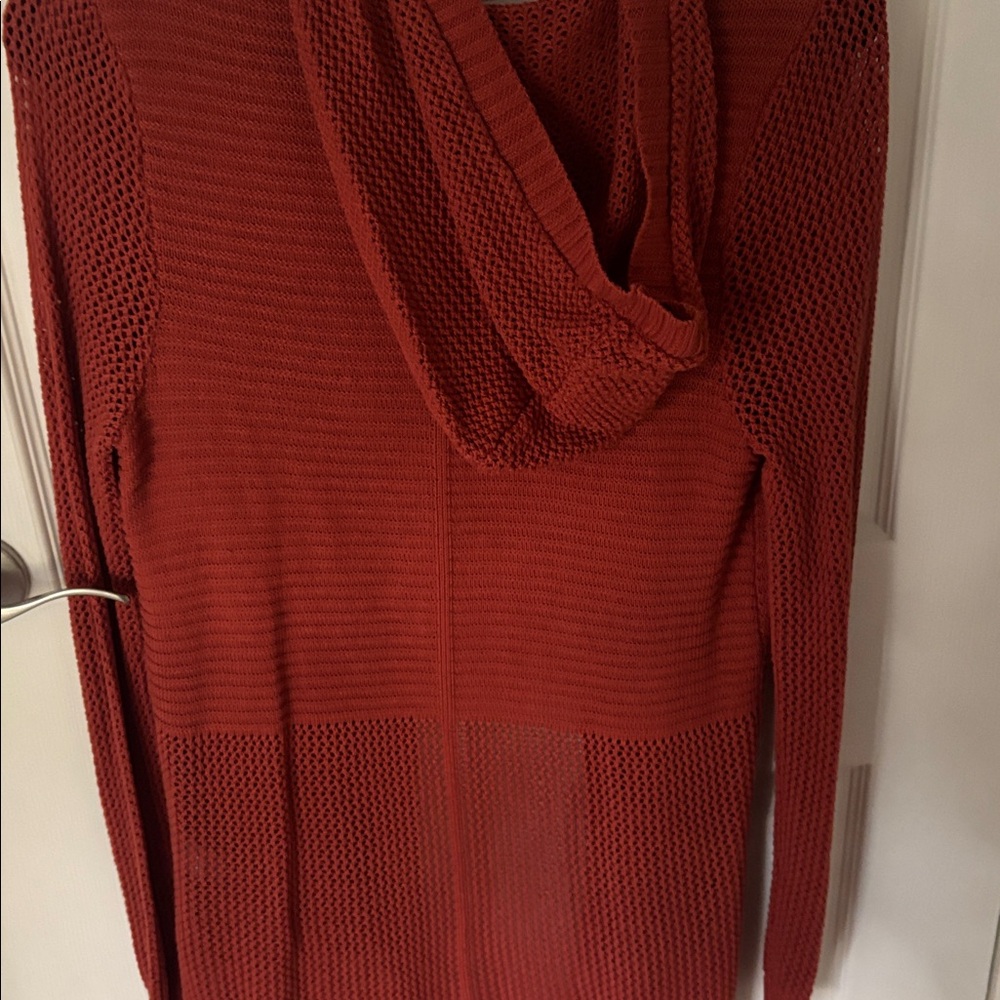 Rust Open Front Cardigan - Picture 4 of 4